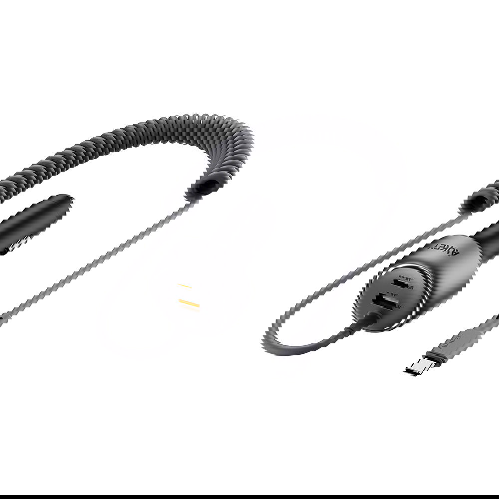 AUKEY 自帶線3孔75W  PD快充車用充電器/點菸器(CC-P2)