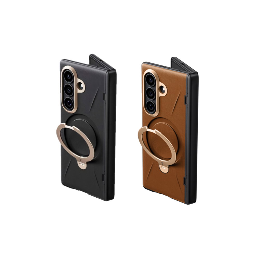 TORRAS Ostand Q3 VegSkin Samsung Galaxy Z Fold 8 MagSafe 支架皮革防摔手機殼