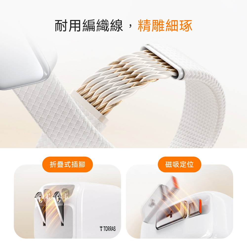 67W 伸縮線PD快充充電器