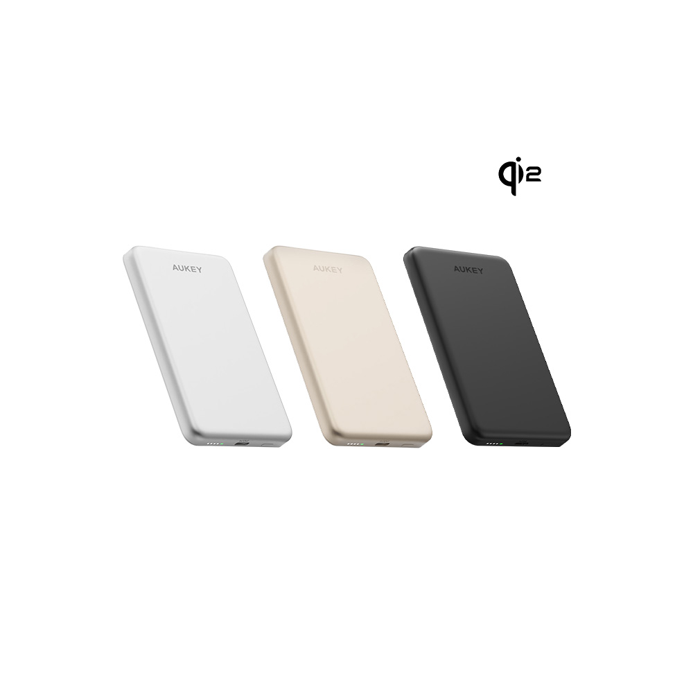 AUKEY Magfuszion M5000  5000mAh Qi2磁吸超薄行動電源