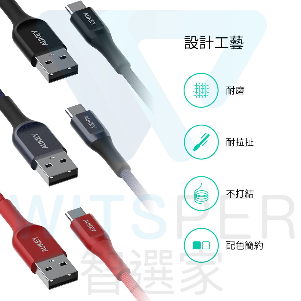 Kelvar防彈纖維材質 USB-C高速充電線