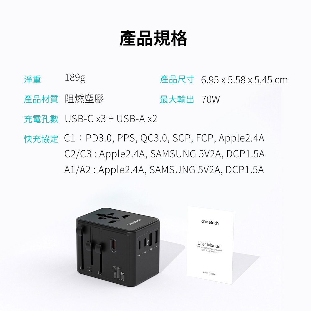 萬國充電頭