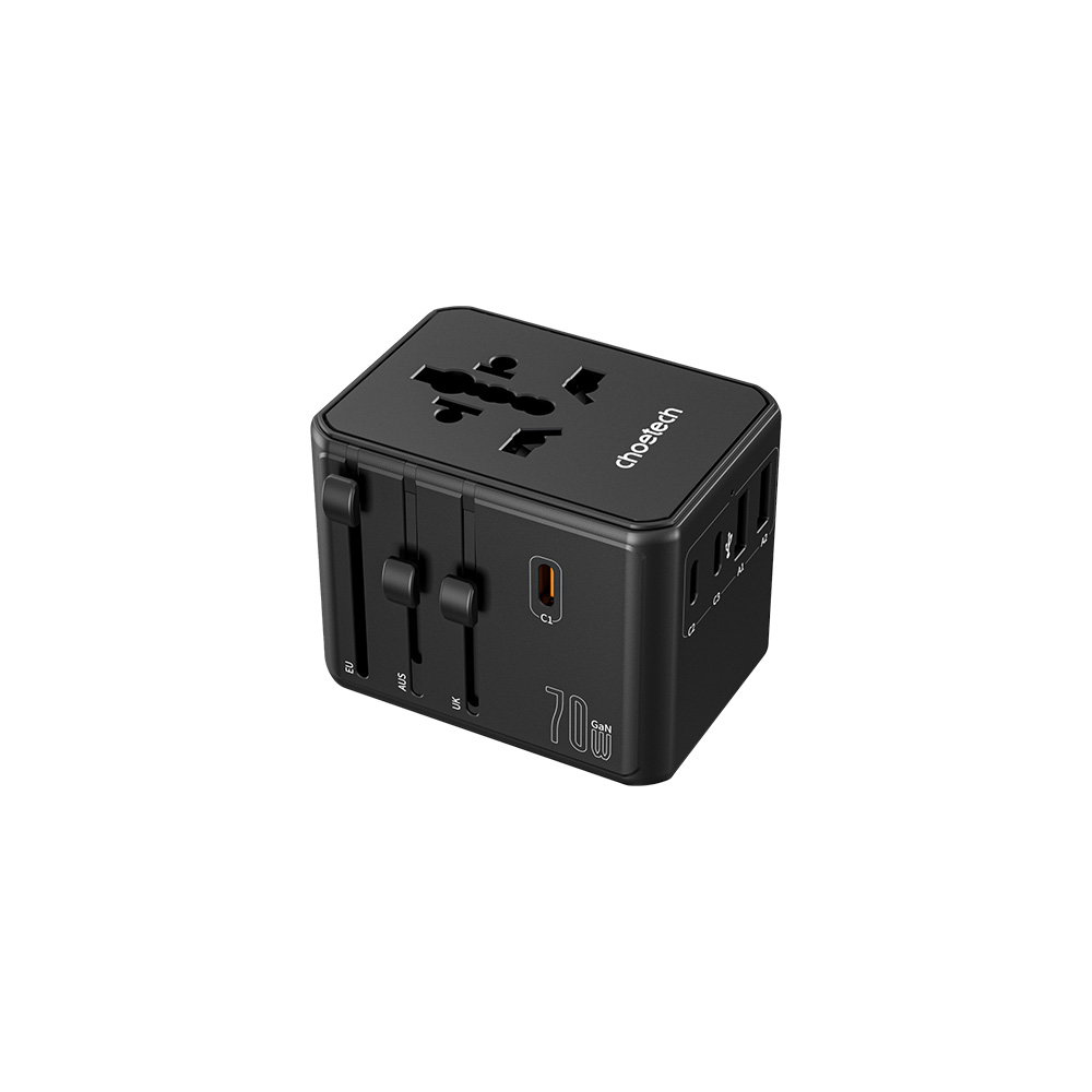 Choetech 70W 氮化鎵萬國旅行轉接充電器 (PD5064)