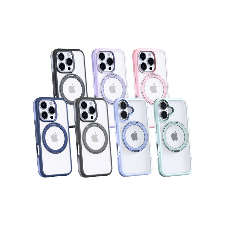 TORRAS Ostand R Fusion iPhone 16／15系列MagSafe支架防摔手機殼