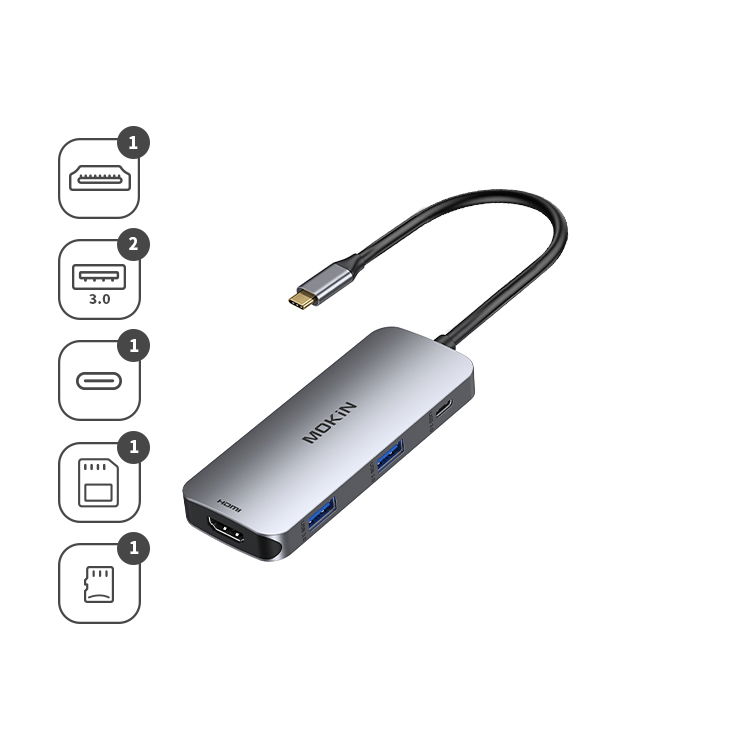 MOKiN 7合1 多功高畫質集線器