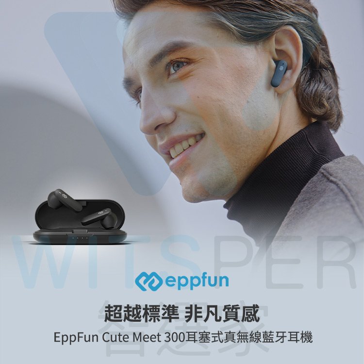 EppFun Cute Meet 300 耳塞式真無線耳機｜超越標準 非凡質感丨WitsPer智選家【AR010001】