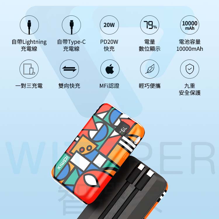 雙線快充行動電源
