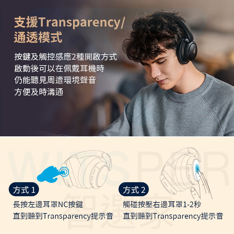 Anker Soundcore Life Q30主動降噪耳罩耳 