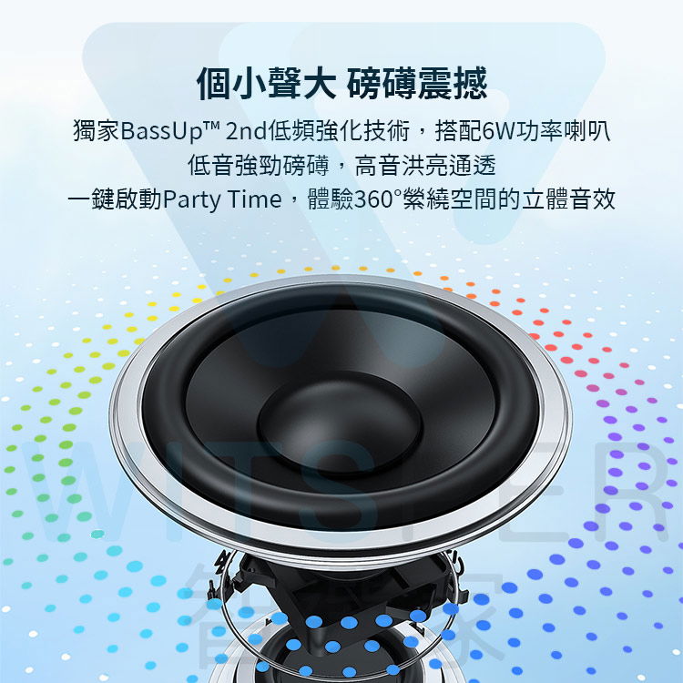 soundcore Mini 3 Pro 防水 Bluetooth スピーカーは、手のひらの上で音楽の鼓動を跳ね上げます。 - スピーカー - プラスチック ブラック