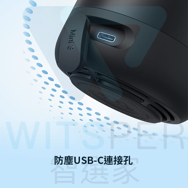 soundcore Mini 3 Pro 防水 Bluetooth スピーカーは、手のひらの上で音楽の鼓動を跳ね上げます。 - スピーカー - プラスチック ブラック