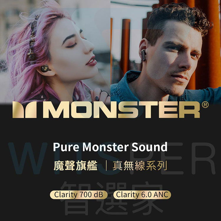 Monster Clarity 6.0 ANC主動降噪真無線藍牙耳機|智選家【AL010006】