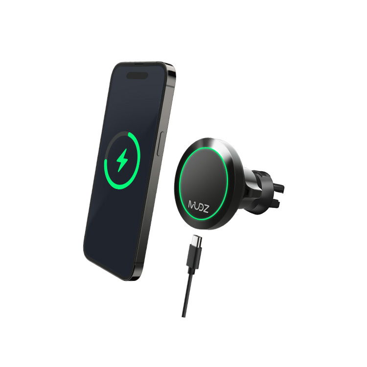 MUDZ MagCharge DriveMate RGB 磁吸無線充電車用支架