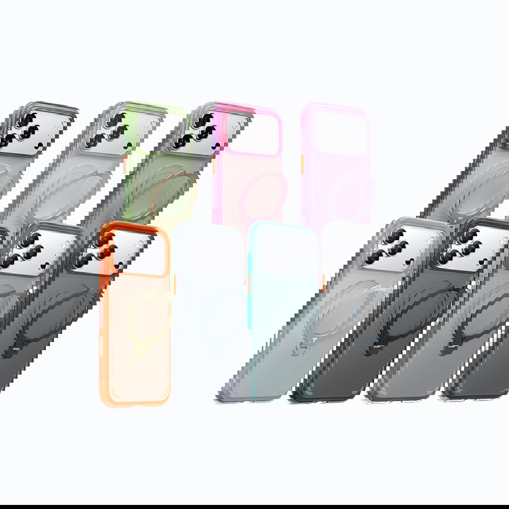 TORRAS Ostand Spin Air Magnetic iPhone 17系列 相機按鍵旋轉支架氣囊防摔手機殼